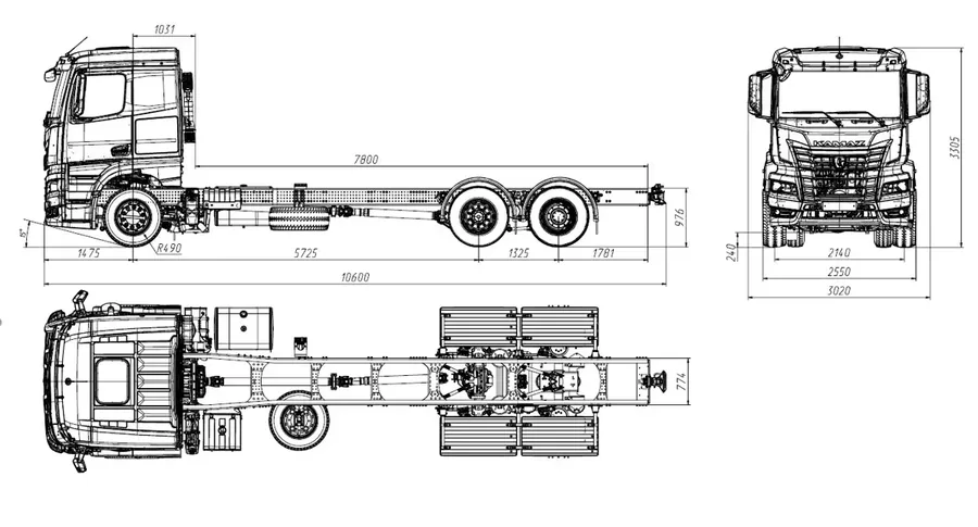 Автомобиль-шасси КАМАЗ- 65658-1764-49