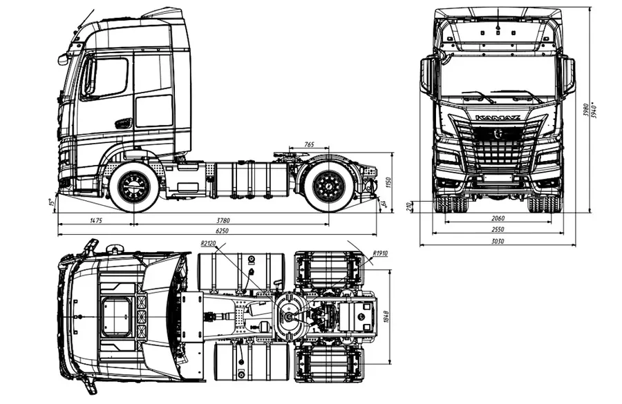 Седельный тягач 54901-70004-СА (4x2)
