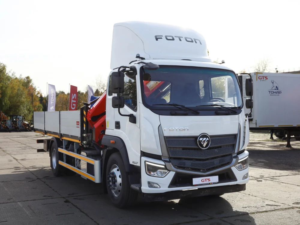 Бортовой грузовик с КМУ на базе FOTON M 18, 2024 г/в - фото 1