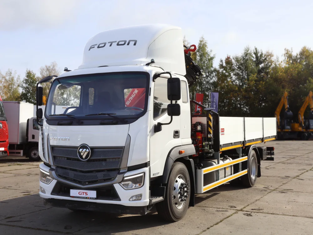 Бортовой грузовик с КМУ на базе FOTON M 18, 2024 г/в - фото 3