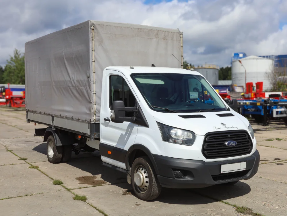 Бортовой тентованный фургон Ford Transit АБ 3320, 2021 г/в - фото 1