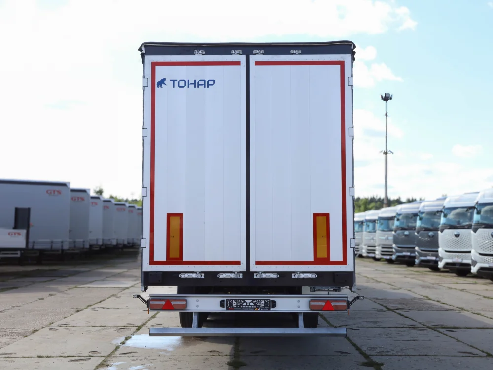 Сцепка седельный тягач Dongfeng GX 4X2 + шторно-бортовой полуприцеп Тонар 16,5 / 4 оси 97882 - фото 6