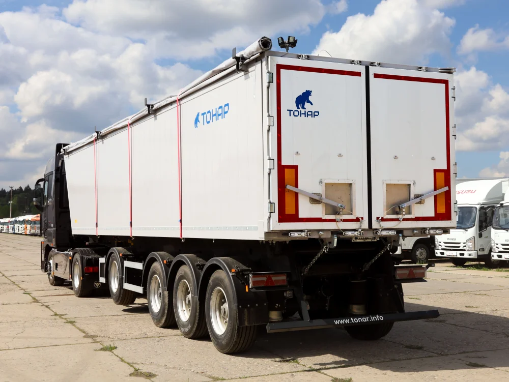 Сцепка седельный тягач Foton A 1846 ADR 4x2 и зерновоз Тонар 9599 - фото 5