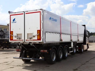 Сцепка седельный тягач Foton A 1846 ADR 4x2 и зерновоз Тонар 9599