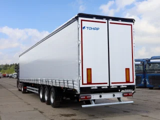 Сцепка седельный тягач Foton A 1846 ADR 4x2 и шторный полуприцеп Тонар 9888