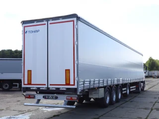 Сцепка седельный тягач Dongfeng GX 4X2 + шторно-бортовой полуприцеп Тонар 16,5 / 4 оси 97882