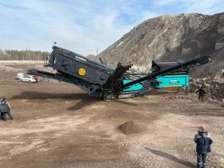 Продуктовый мобильный грохот Sunward 