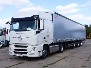 Сцепка седельный тягач Dongfeng GX 4X2 + шторно-бортовой полуприцеп Тонар 16,5 / 4 оси 97882