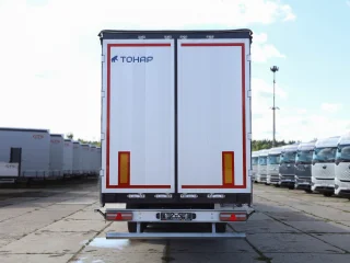 Сцепка седельный тягач Dongfeng GX 4X2 + шторно-бортовой полуприцеп Тонар 16,5 / 4 оси 97882