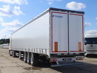 Сцепка седельный тягач Dongfeng GX 4X2 + шторно-бортовой полуприцеп Тонар 16,5 / 4 оси 97882
