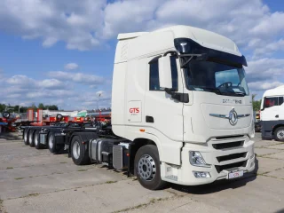 Сцепка седельный тягач Dongfeng GX 4X2 + полуприцеп-контейнеровоз Тонар Нераздвижной / 4 оси 99891