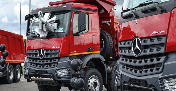 Презентация нового Mercedes-Benz Arocs 4145K 8x4 клиенту &ndash; ТД Уралдоломит